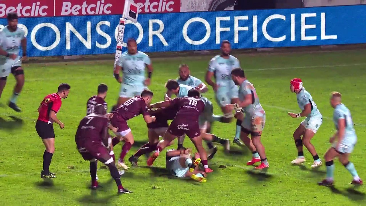 TOP 14 Essai de Federico MORI (UBB) Union Bordeaux Bègles RC
