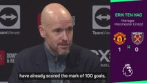 Ten Hag praises 'elite' Rashford for reaching 100 United goals