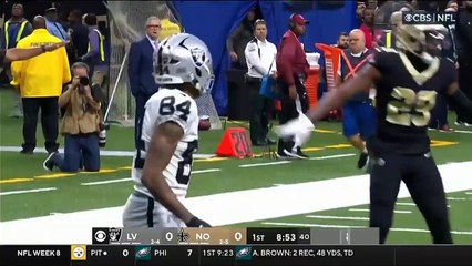 Las Vegas Raiders vs. New Orleans Saints Full Highlights 1st QTR _ NFL Week 8, 2022
