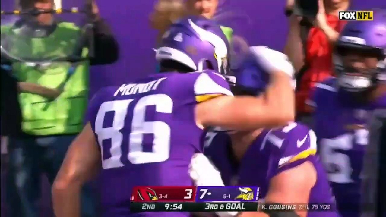 Minnesota Vikings vs Arizona Cardinals Full Highlights 2nd QTR _ NFL Week 8, 2022