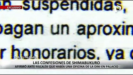 ¡Exclusivo! Shimabukuro afirmó ante Fiscalía que había una oficina de la DINI en Palacio