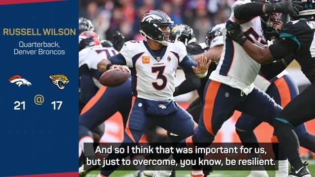 Russell Wilson hopes Broncos 'keep believing' after comeback victory in London
