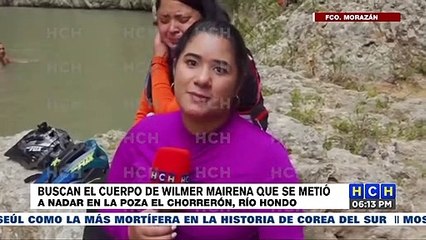 ¡Vídeo Mortal! Por tomar vídeo a una cascada hondureño muere ahogado en poza "El Chorrerón" de río Hondo