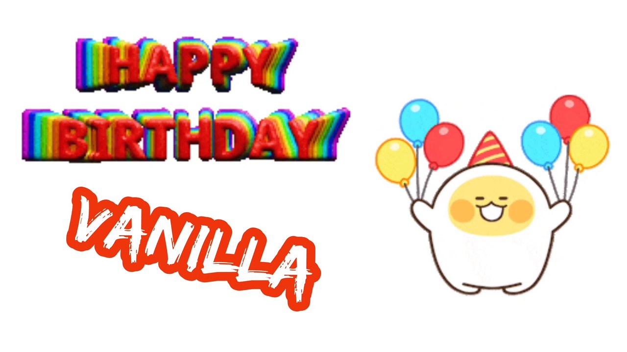 Vanilla birthday song