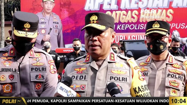 PRESISI UPDATE 10.00 WIB : Apel Kesiapan Satgas Div Humas Dalam Operasi Puri Agung 2022