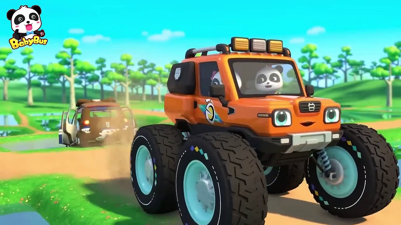 Super Police Truck  Monster Truck  Car Cartoon  Cartoon for Kids  BabyBus - Cars World