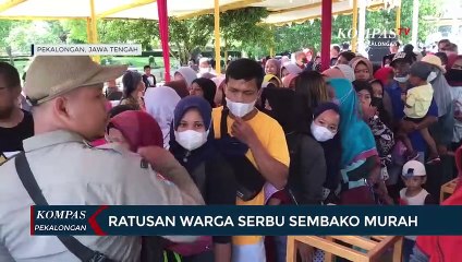 Ratusan Warga Serbu Sembako Murah