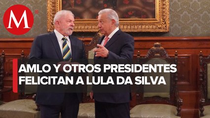 Télécharger la video: Felicitaciones a Lula Da Silva se extienden de México a Argentina; estos políticos celebran