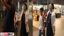 Kajol के Bodyguard का Paps के साथ ऐसा Behavior, बेटे Yug के साथ Airport video Viral! FilmiBeat