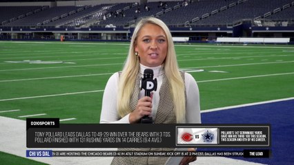 Dallas Cowboys 49 vs Chicago Bears 29 | Final | Tony Pollard 14 car, 131 yds, 3 tds