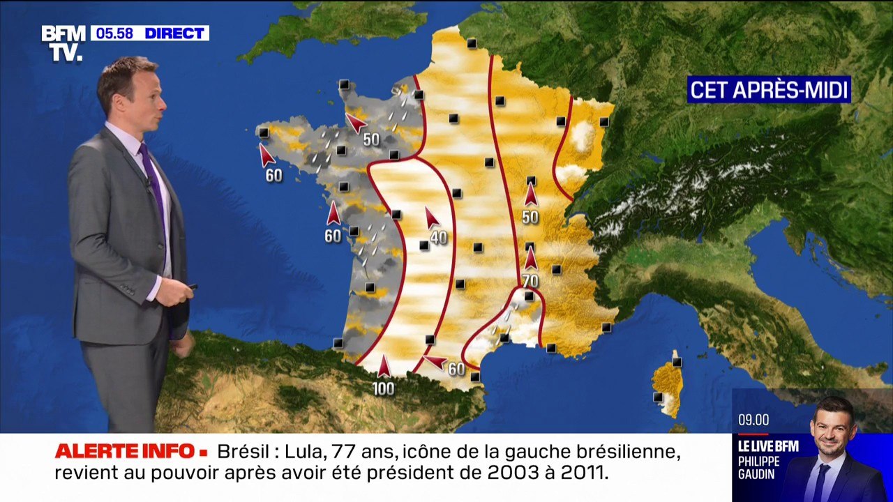 La pluie fait son retour par l'Ouest ce lundi