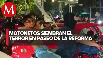 Rodada del Terror' genera caos vial en Paseo de la Reforma