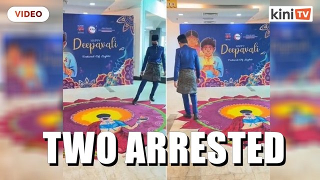 Police investigating video of man damaging Deepavali kolam