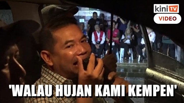 'Hujan tidak akan perlahan kempen kami' - Rafizi ceramah dalam kereta