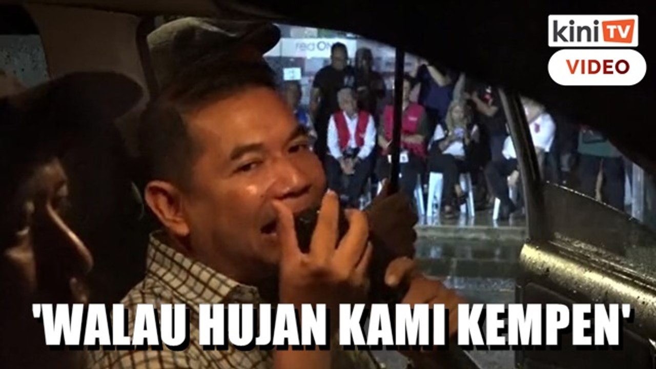 'Hujan tidak akan perlahan kempen kami' - Rafizi ceramah dalam kereta