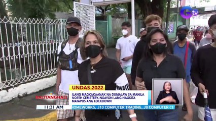 Ilang magkakaanak na dumalaw sa manila north cemetery, ngayon lang nagkita matapos ang lockdown | BT