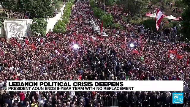 Lebanon president leaves with no replacement, crisis deepens