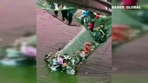 Hindistan'da dehşet: Köprü çökme anından yeni görüntüler ortaya çıktı!