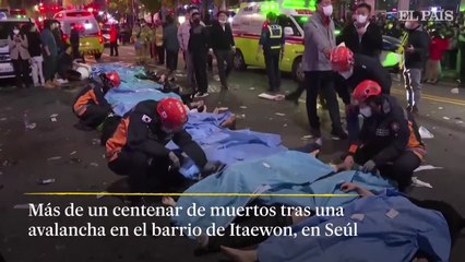 Las imágenes de la avalancha mortal en Corea del Sur