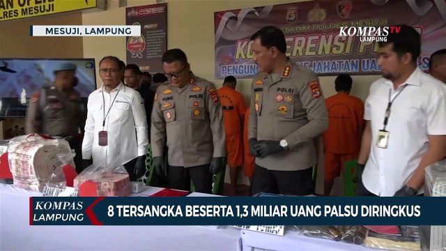 8 Pengedar Uang Palsu Ditangkap, Polisi Temukan 1,3 Miliar Uang Palsu Siap Edar