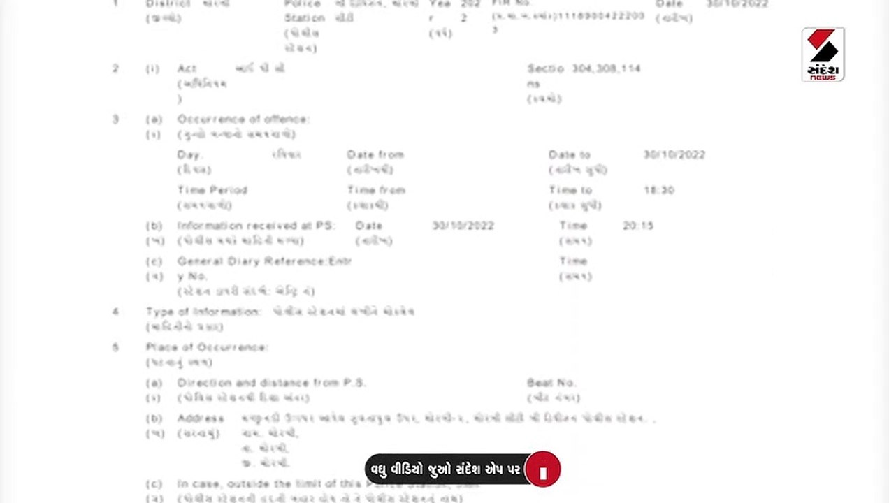 150 જેટલા લોકો મરી ગયા પણ FIR માં આરોપીનું નામ નથી