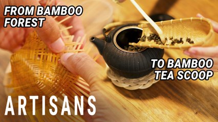 Weaving a Bamboo Tea Scoop from Scratch