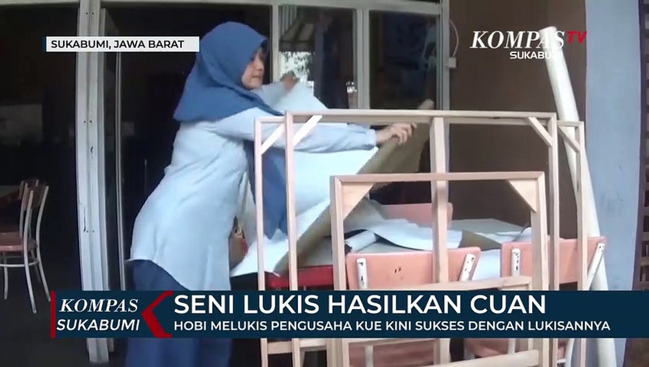 Hobi Melukis Pengusaha Kue Kini Sukses Dengan Lukisannya
