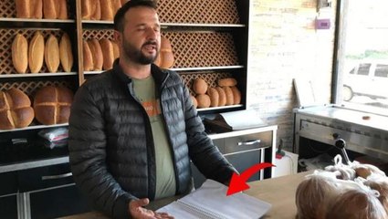 Fırıncı, veresiye defterinin tamamını ödemek isteyen vatandaşa karşı çıktı! İşte sebebi