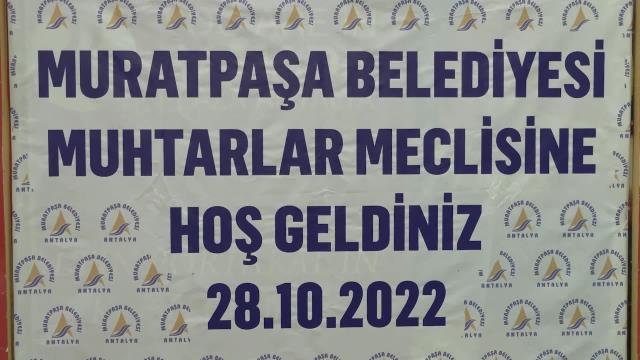 Muratpaşa Belediye Başkanı Uysal, Muhtarlar Meclisi'nde İlçenin 8 Yılını Değerlendirdi