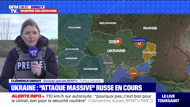 Ukraine: au moins cinq frappes entendues à Kiev, d'autres villes touchées