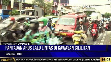 PRESISI Update 16.00 WIB Laporan Lalu Lintas Dari Kawasan Cililitan Jakarta Timur