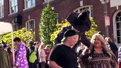 Thousands flock to Salem on Halloween Eve