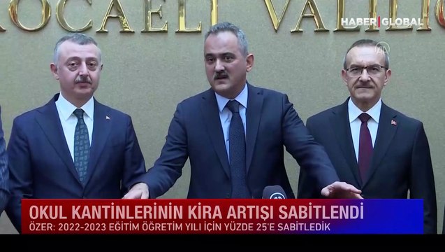Milli Eğitim Bakanı Özer'den okul kantinleriyle ilgili flaş açıklama