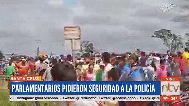 Parlamentarios de oposición le piden a la Policía seguridad ante amenaza enfrentamientos en Santa Cruz
