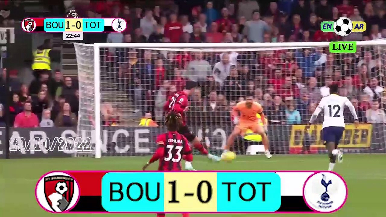 Bournemouth 2-3 Tottenham / توتنهام3- 2 بورنموث   / English Premier League 2022 / 2023  الدوري الإنجليزي الممتاز