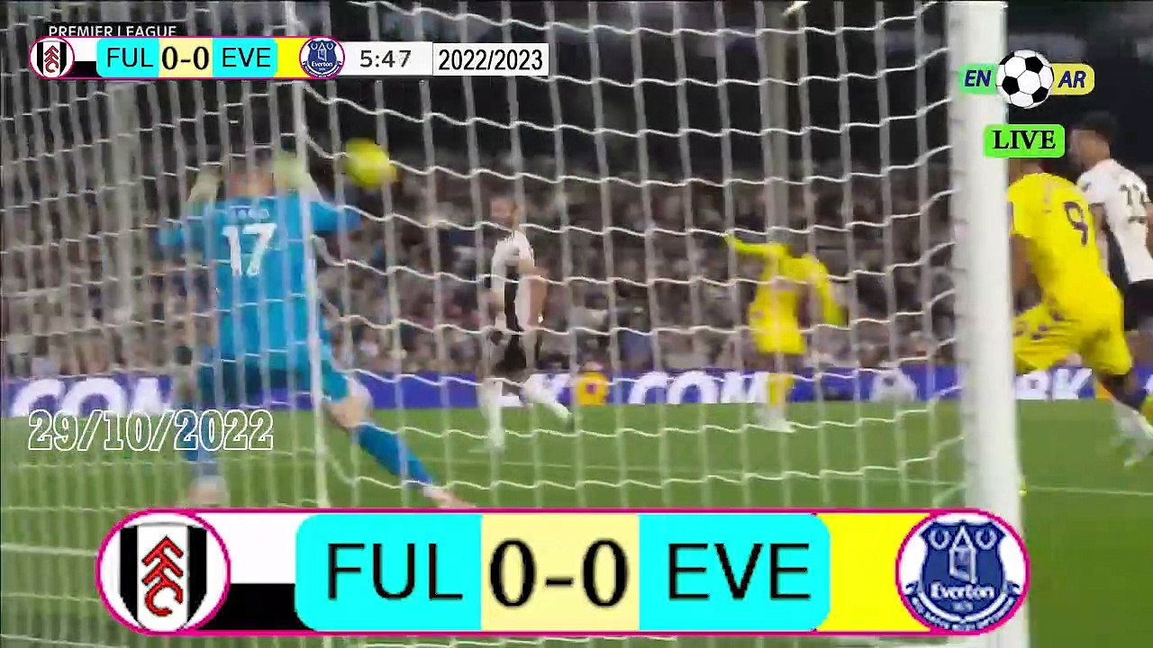 Fulham 0-0 Everton  /  إيفرتون0- 0 فولهام   / English Premier League 2022 / 2023  الدوري الإنجليزي الممتاز