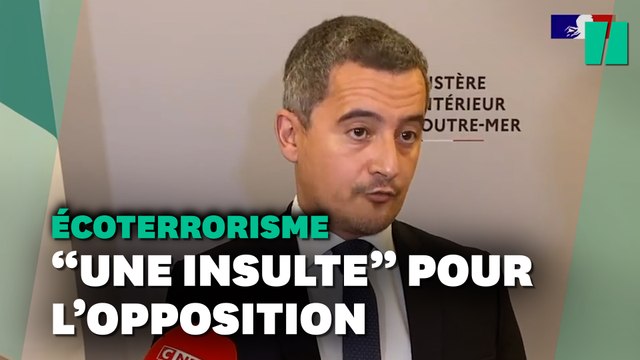 « Écoterrorisme » : l’expression que Darmanin veut imposer après Sainte-Soline