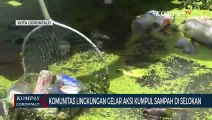 Komunitas Lingkungan Gelar Aksi Kumpul Sampah di Selokan