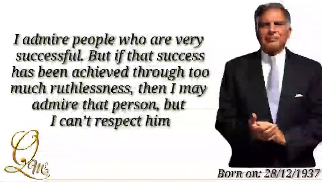 The Legendary Quotes of Ratan Tata // The Man of Kindness who helps People of whole world