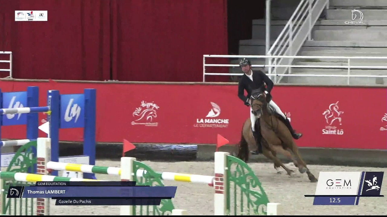 Grand National FFE - AC Print - CSO | Saint-Lô (FRA) | Thomas LAMBERT | GAZELLE DU PACHIS