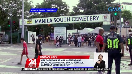 Mga bisita sa Manila South Cemetery, posible raw umabot sa 500,000 bukas | 24 Oras