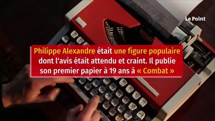 Le journaliste politique Philippe Alexandre est mort