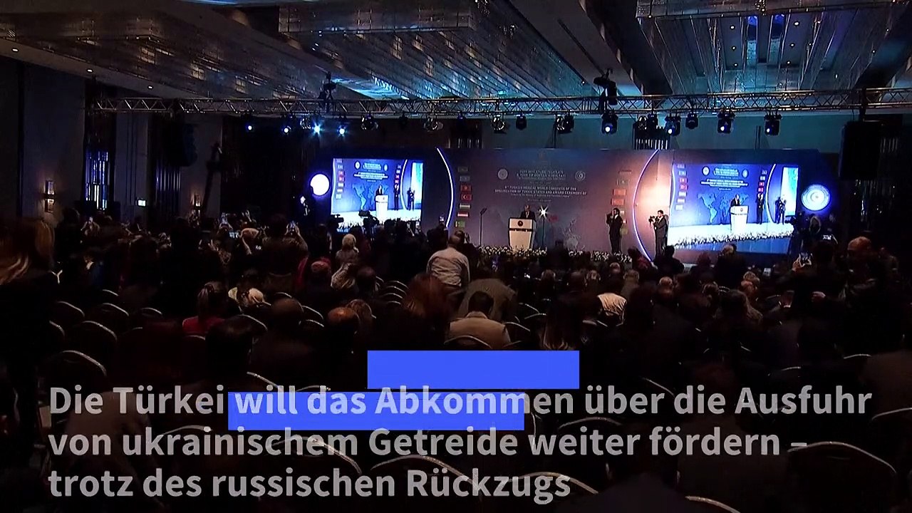 Türkei: Getreide-Abkommen 'im Dienste der Menschlichkeit' retten