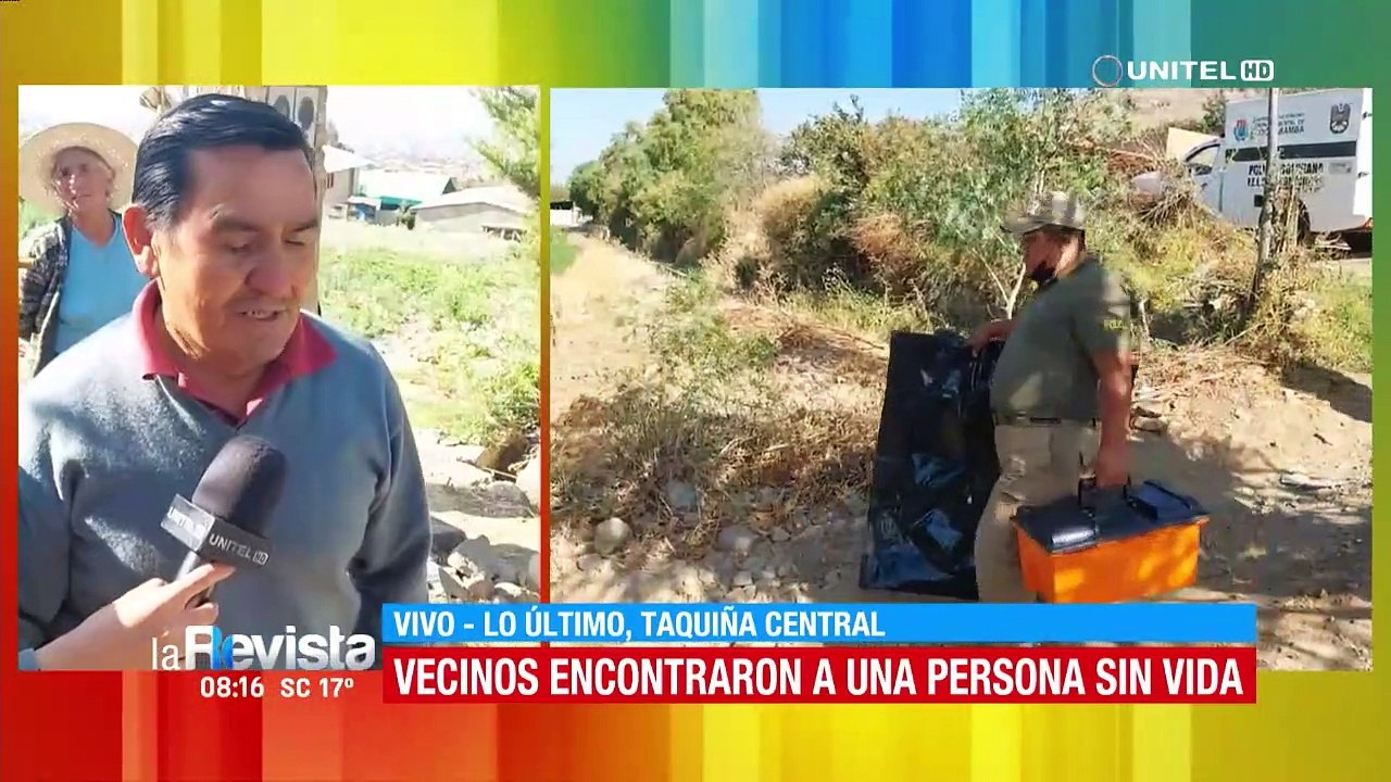 Hallan el cuerpo de un hombre atrapado en un canal de riego en Cochabamba
