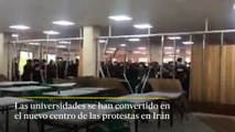 Los universitarios toman el protagonismo en las protestas de Irán
