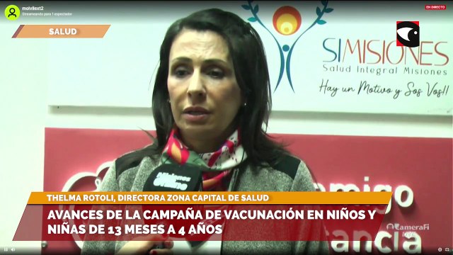 Avances de la campaña de vacunación en niños y niñas de 13 meses a 4 años