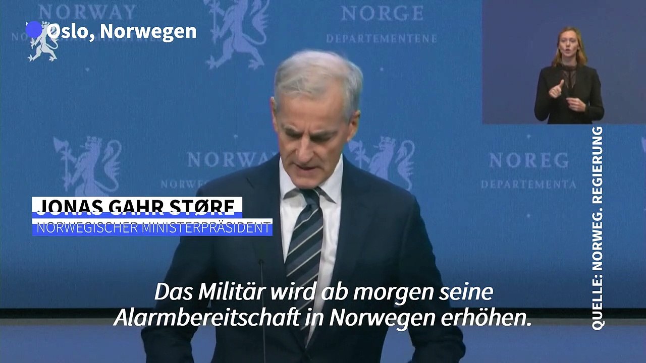 Norwegens Armee wird in erhöhte Alarmbereitschaft versetzt