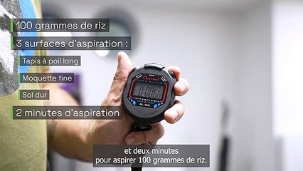 Protocole des tests d'aspirateurs balais