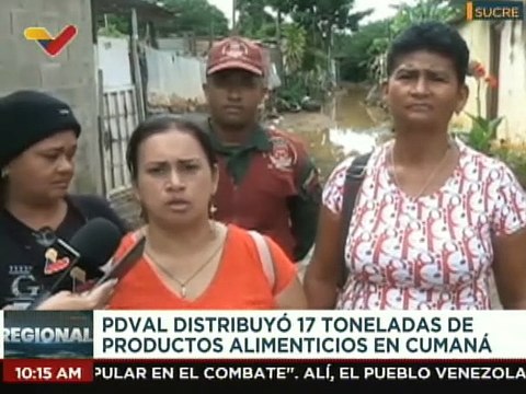 PDVAL distribuye alimentos en la Bases de Misiones La Matica y Jaguey de Luna del estado Sucre