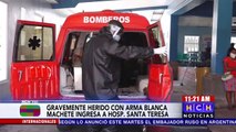 Herida con machete, ingresa una persona al hospital de Comayagua